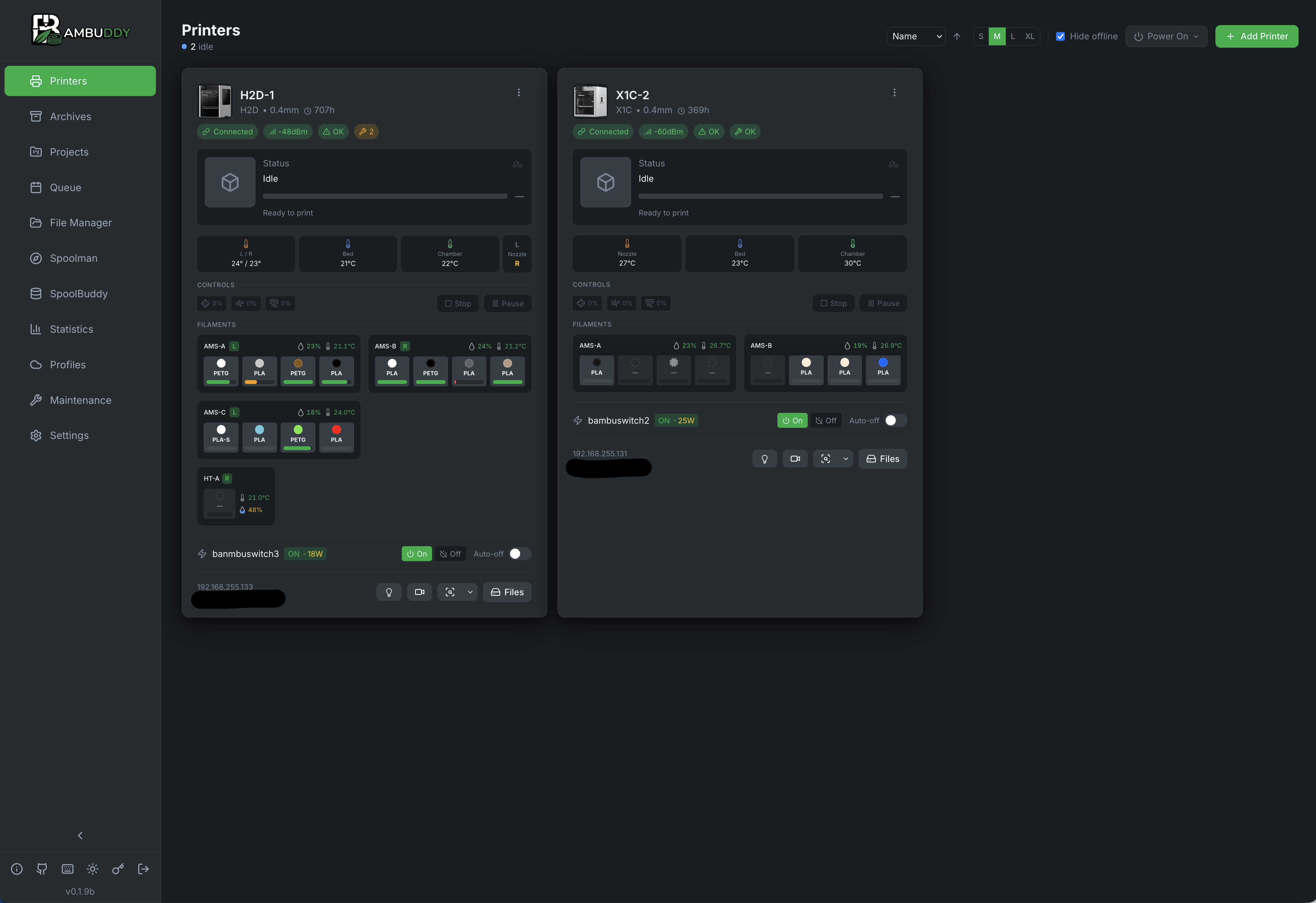 Printer Dashboard